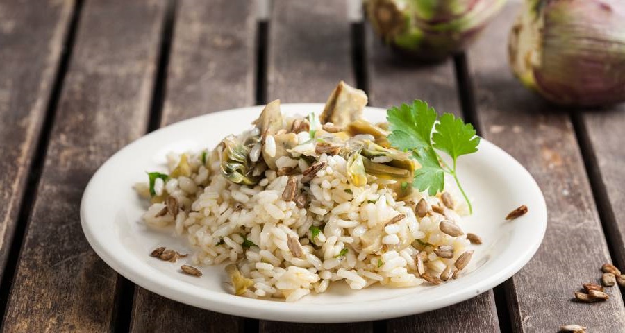 risotto con carciofi