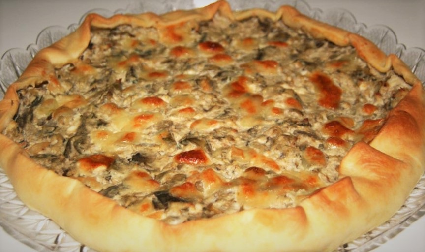 torta salata al carciofo