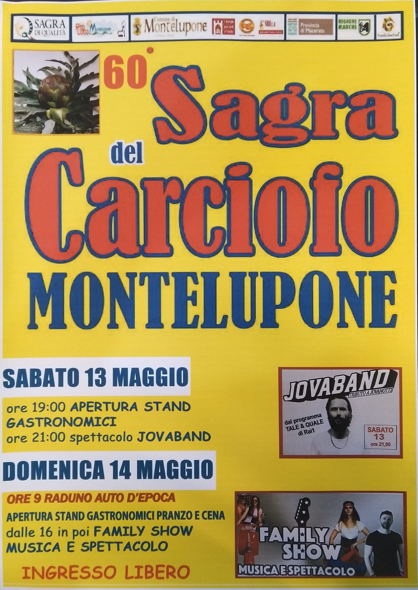 Manifesto della Sagra del Carciofo di Montelupone 2023