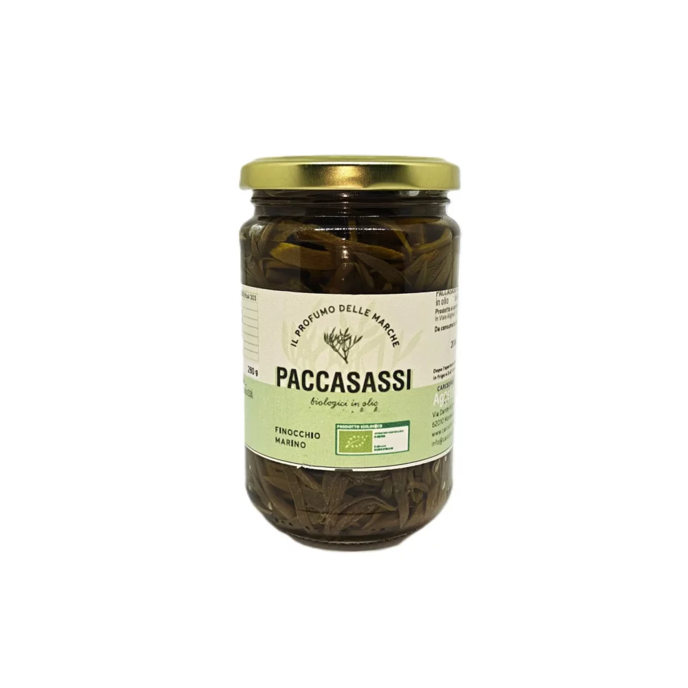 Paccasassi biologici in olio di semi in barattolo