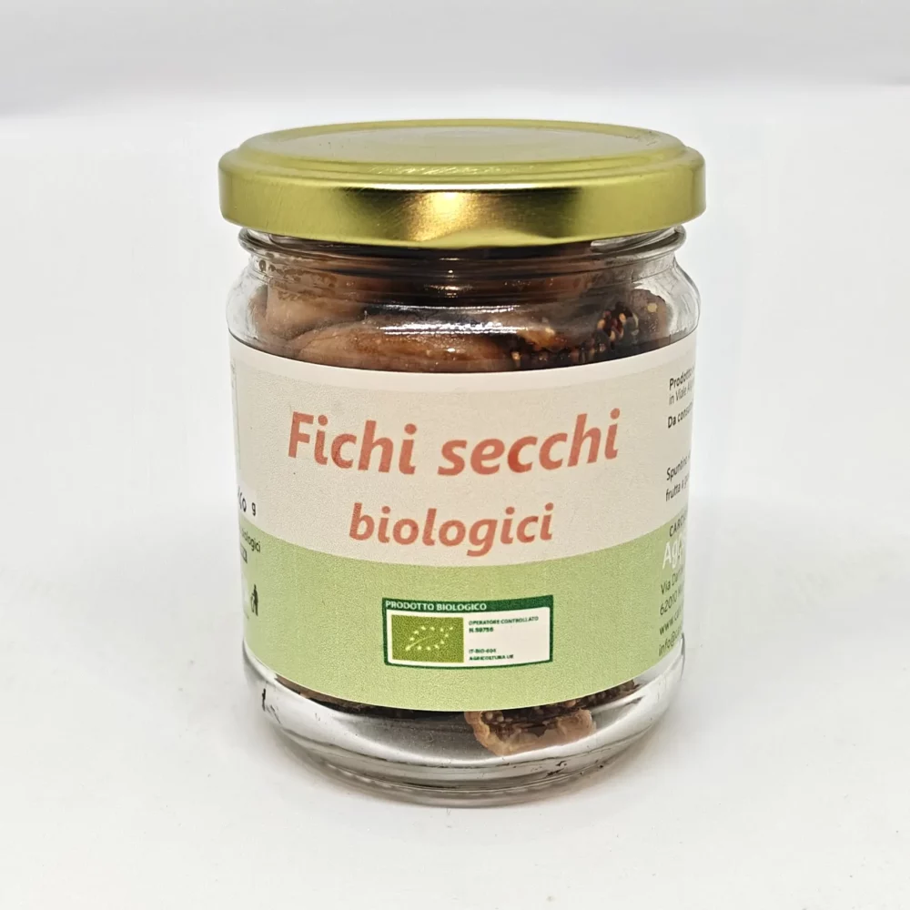 Immagine del vasetto di fichi secchi biologici da 160g
